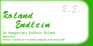 roland endlein business card